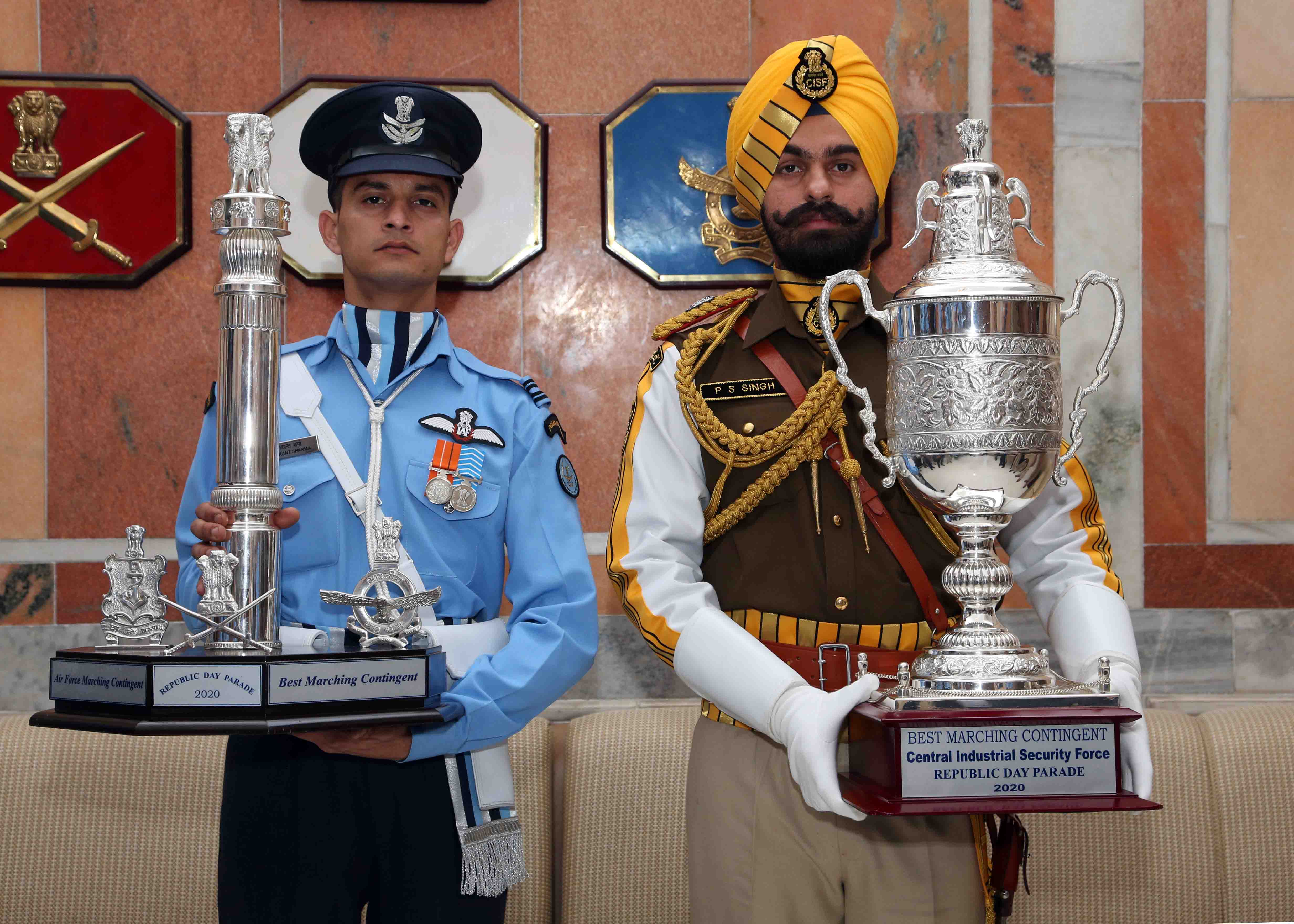 IAF and CISF - best marching contingent of RD Parade